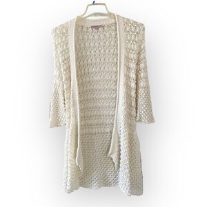CALYPSO ST. BARTH white crochet cardigan